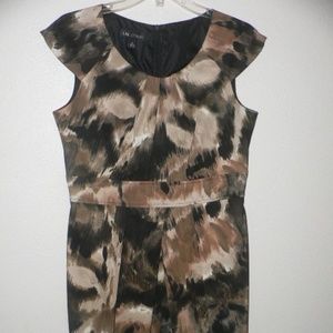 IN Studio Leopard Sheath Dress (Size 8)